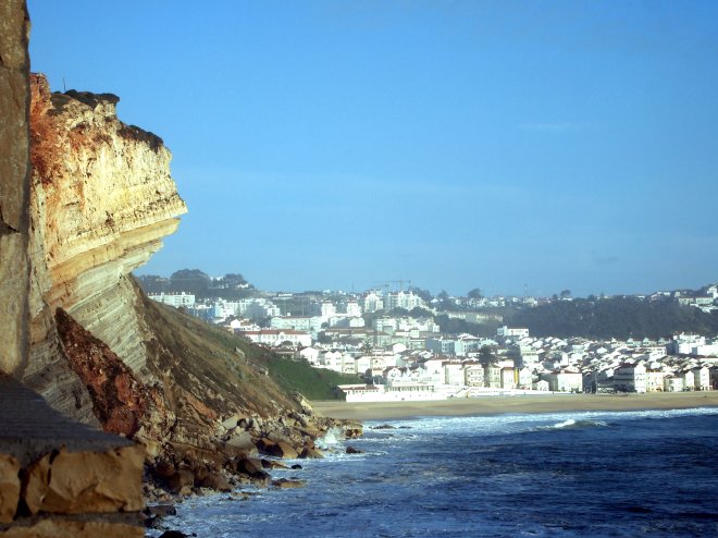 coast and cliffs nazare portugal summery blog